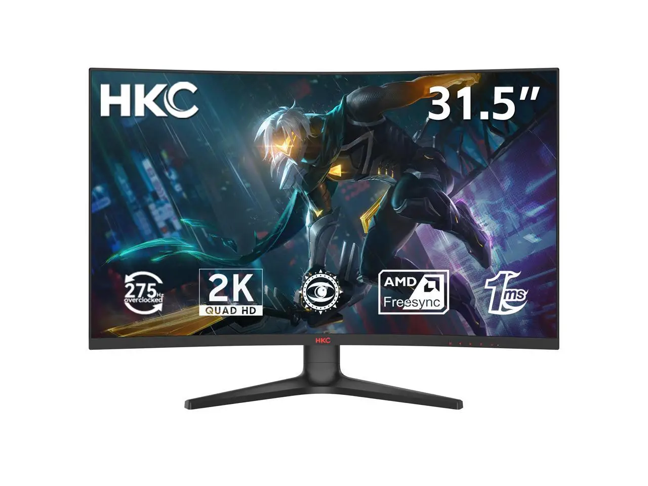 HKC 32 inch (31.5" viewable) WQHD 2K 1440P 260Hz OC to 275Hz AMD FreeSync 1ms RGB Ambient Lighting Curved Gaming Computer Monitor CG321QKS
HKC 32 inch (31.5" viewable) WQHD 2K 1440P 260Hz OC to 275Hz AMD FreeSync 1ms RGB Ambient Lighting Curved Gaming Computer Monitor CG321QKS