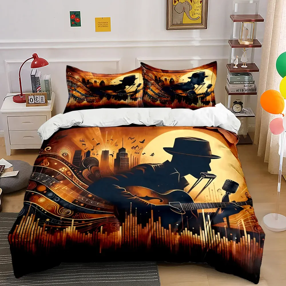 Musician Art Set for Decor Soft Comfortable Duvet Cover Bedding Set Included 1*Duvet Cover & 2*Pillowcases, gift
Musician Art Set for Decor Soft Comfortable Duvet Cover Bedding Set Included 1*Duvet Cover & 2*Pillowcases, gift
