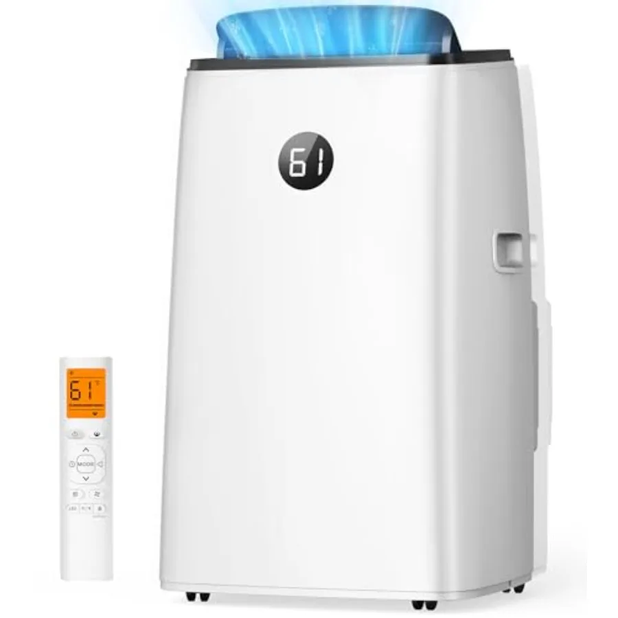Portable air conditioner for large rooms up to 700 sq. ft, inverter-powered 14000 BTU dual-hose unit with self-evaporating 3-in
Portable air conditioner for large rooms up to 700 sq. ft, inverter-powered 14000 BTU dual-hose unit with self-evaporating 3-in