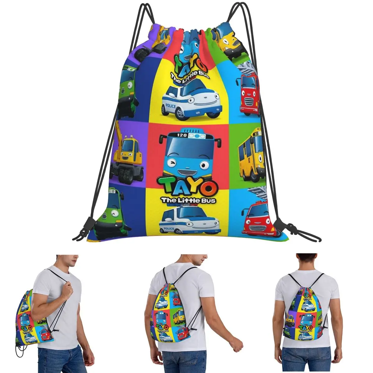 Tayo The Little Bus Backpacks Portable Drawstring Bundle Pocket Sports Bag Book Bags for Travel School
Tayo The Little Bus Backpacks Portable Drawstring Bundle Pocket Sports Bag Book Bags for Travel School