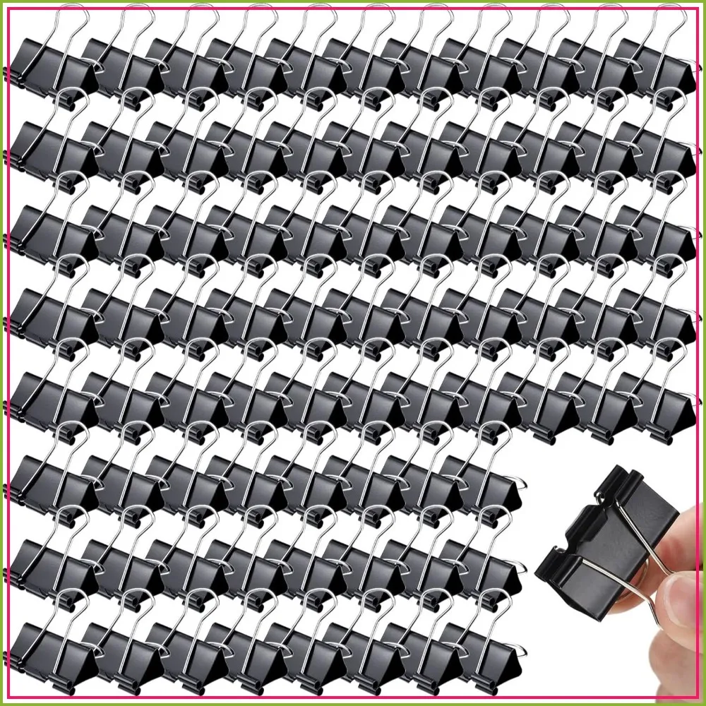300 Pcs Medium Binder Clips, Sturdy 1.25 Inch Black Paper Clips for Office School Supplies
300 Pcs Medium Binder Clips, Sturdy 1.25 Inch Black Paper Clips for Office School Supplies
