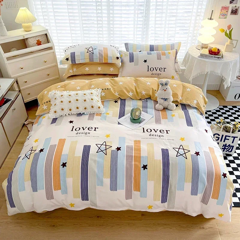 Children and Teenagersl 100% Cotton Bedding Set: 1 Duvet Cover 2 Pillowcases 1 Fitted Sheet, Suitable for Boys Girls, Cute Style
Children and Teenagersl 100% Cotton Bedding Set: 1 Duvet Cover 2 Pillowcases 1 Fitted Sheet, Suitable for Boys Girls, Cute Style
