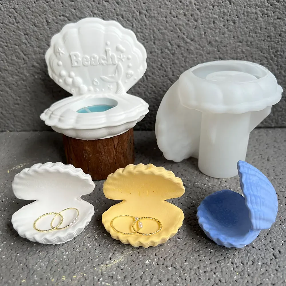 Scallop Candlestick Plaster Silicone Molds DIY Shell Tealight Candle Holders Storage Dish Resin Concrete Casting Mold Home Decor
Scallop Candlestick Plaster Silicone Molds DIY Shell Tealight Candle Holders Storage Dish Resin Concrete Casting Mold Home Decor