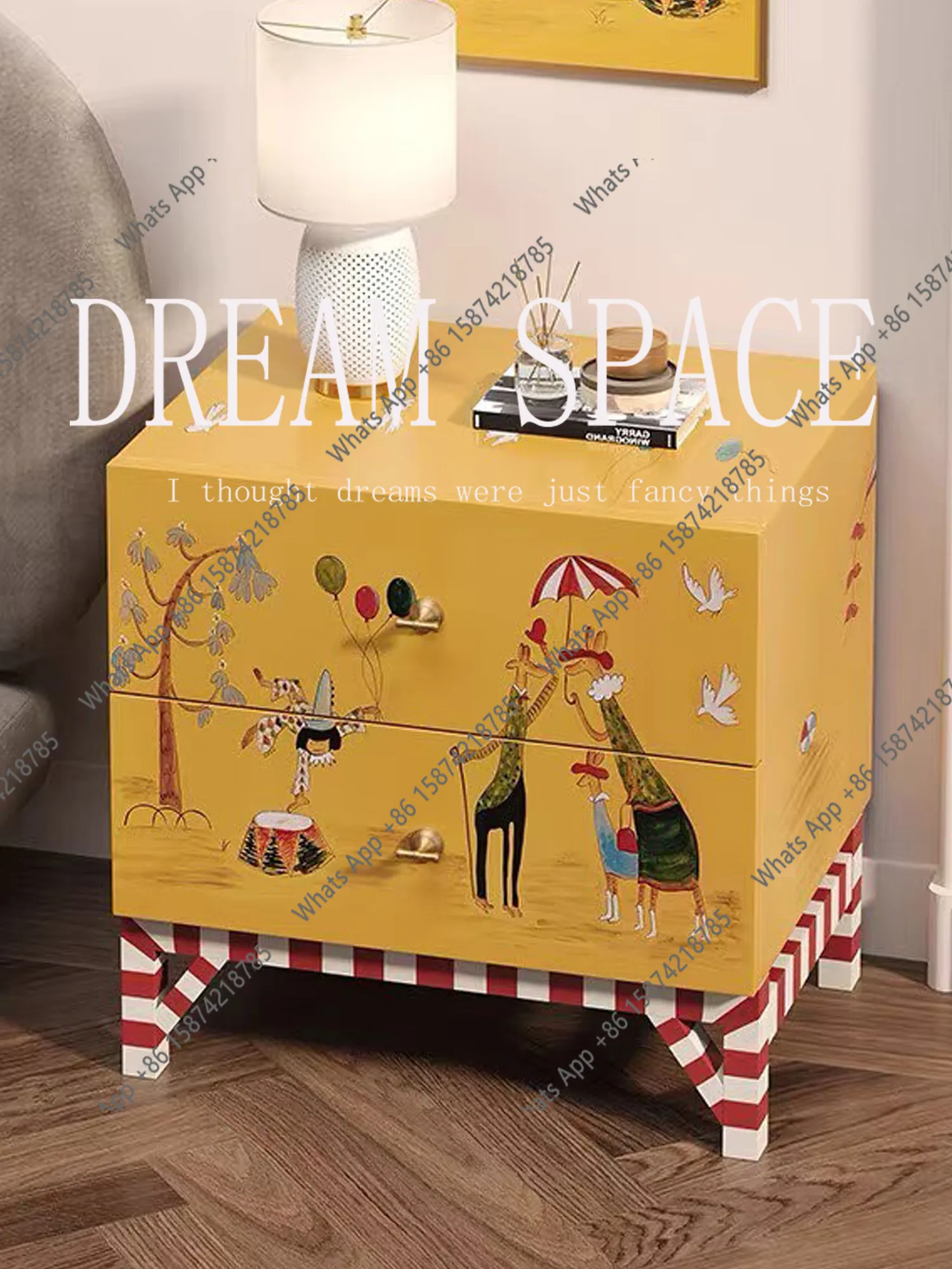 GMedieval Solid Wood Painted Bedside Table Household Retro Drawer Three Bucket Cabinet Art Yellow Storage Cabinet
GMedieval Solid Wood Painted Bedside Table Household Retro Drawer Three Bucket Cabinet Art Yellow Storage Cabinet
