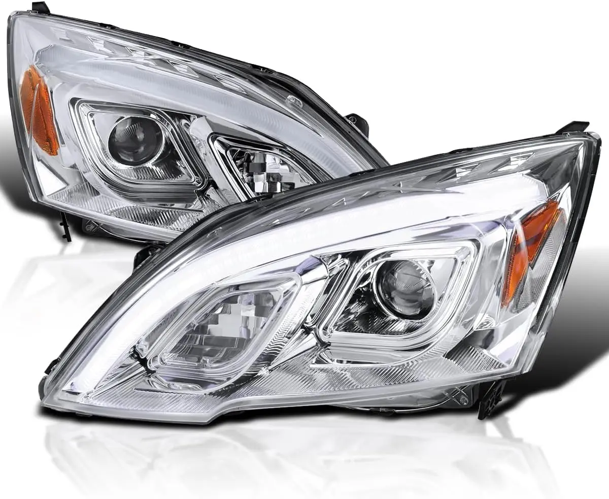Хромированные светодиодные фары для проектора JDM, совместимые с Honda CR-V 2007-2011, левая и правая пара фар в сборе
Хромированные светодиодные фары для проектора JDM, совместимые с Honda CR-V 2007-2011, левая и правая пара фар в сборе