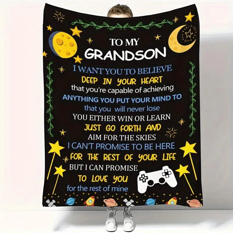 1Pc Star and Moon Pattern Printed Throwing Blanket, Flannel Four Season Sofa Blanket for Grandson, Ramadan Quilt
1Pc Star and Moon Pattern Printed Throwing Blanket, Flannel Four Season Sofa Blanket for Grandson, Ramadan Quilt