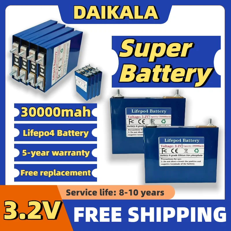 2024 New LifePO4 300AH Lithium Iron Phosphate Battery 30000mAh 3.2V Suitable for Shipping Golf Cart UPS Motor Duty Compensation
2024 New LifePO4 300AH Lithium Iron Phosphate Battery 30000mAh 3.2V Suitable for Shipping Golf Cart UPS Motor Duty Compensation