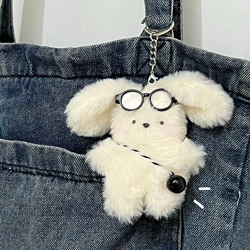 Plush Rabbit Pendant Bag Charms Soft Lovely White Bunny Glasses Ornament Keychain Car Backpack Decor Stuffed Dog Doll Toy Gift
Plush Rabbit Pendant Bag Charms Soft Lovely White Bunny Glasses Ornament Keychain Car Backpack Decor Stuffed Dog Doll Toy Gift
