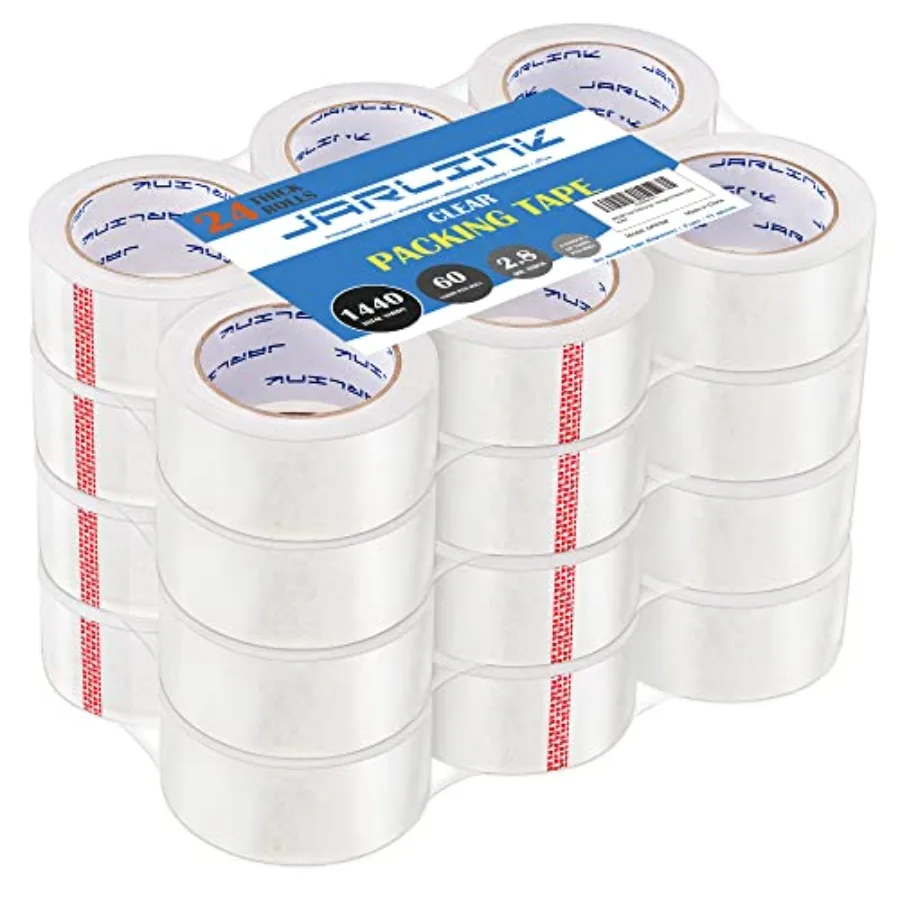 Clear Packing Tape Rolls,Heavy Duty Packaging Tape for Shipping Packaging Moving Sealing, Stronger and Thicker 2.8mil, 1.88 Inc
Clear Packing Tape Rolls,Heavy Duty Packaging Tape for Shipping Packaging Moving Sealing, Stronger and Thicker 2.8mil, 1.88 Inc