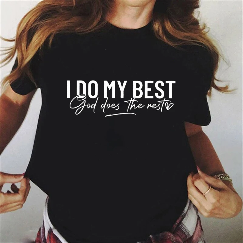 I Do My Best Unisex Graphic Print T-Shirt Women/Girls Letter Tshirt Female Summer Fashion Tee Shirt Femme Streetwear
I Do My Best Unisex Graphic Print T-Shirt Women/Girls Letter Tshirt Female Summer Fashion Tee Shirt Femme Streetwear