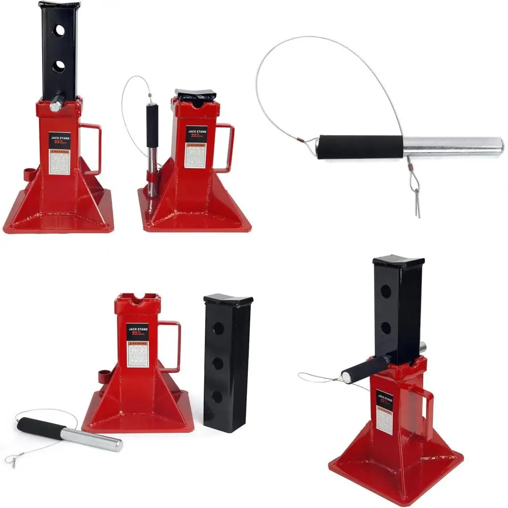 Pin-Style Locking Jack Stands for 22-Ton Capacity, Supporting Trucks, Trailers, and Cars - Automotive Adjustable Heavy-Duty Supp
Pin-Style Locking Jack Stands for 22-Ton Capacity, Supporting Trucks, Trailers, and Cars - Automotive Adjustable Heavy-Duty Supp