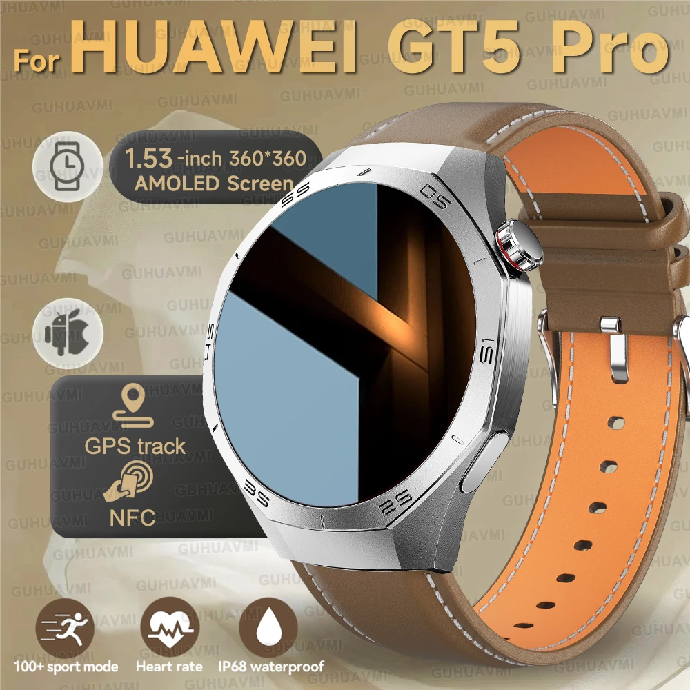 2025 New For HUAWEI Watch GT5 Pro Men 1.52" AMOLED Screen GPS Trackr IP68 Waterproof Heart Rate Bluetooth Call Sports SmartWatch 
2025 New For HUAWEI Watch GT5 Pro Men 1.52" AMOLED Screen GPS Trackr IP68 Waterproof Heart Rate Bluetooth Call Sports SmartWatch