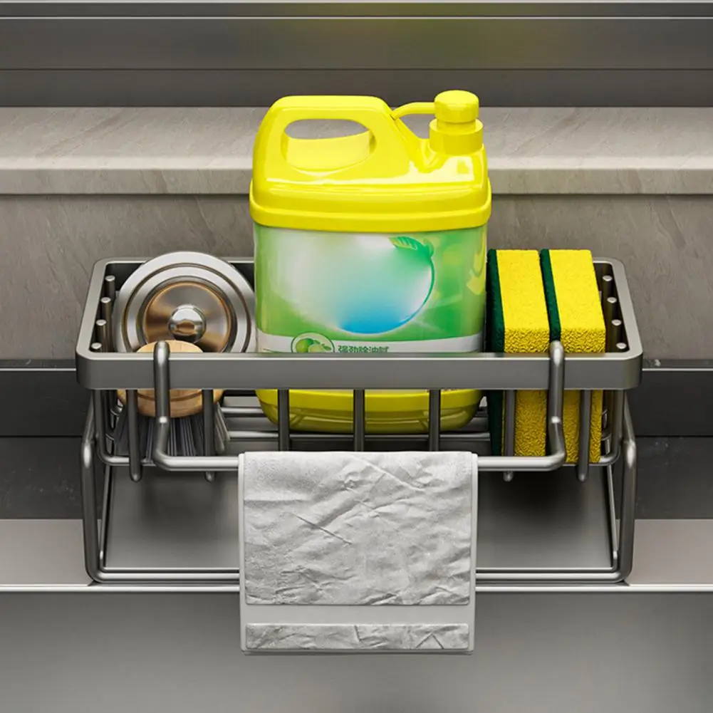 Drain Rack Rustproof Carbon Steel Organizer with Detachable Drain Tray Storage Rack for Kitchen Sink Sponges Soap
Drain Rack Rustproof Carbon Steel Organizer with Detachable Drain Tray Storage Rack for Kitchen Sink Sponges Soap