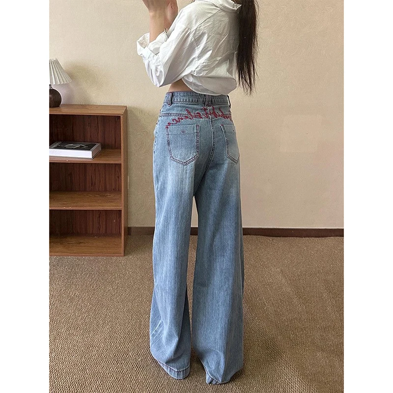 YIBASHU Women's Blue Baggy Y2k Jeans Grunge Embroidery Jeans Pants Vintage 2000s Harajuku Oversize Washed Denim Trousers Clothes
YIBASHU Women's Blue Baggy Y2k Jeans Grunge Embroidery Jeans Pants Vintage 2000s Harajuku Oversize Washed Denim Trousers Clothes