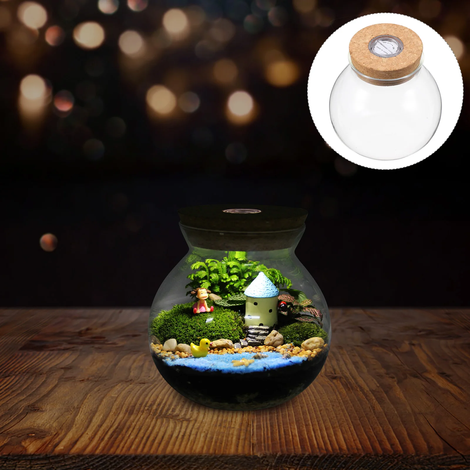 LED Light Ecological Bottle Fish Bowl with Glass Tank Aquarium Accessories for Shrimp Ecosphere Self Cleaning Betta Travel
LED Light Ecological Bottle Fish Bowl with Glass Tank Aquarium Accessories for Shrimp Ecosphere Self Cleaning Betta Travel