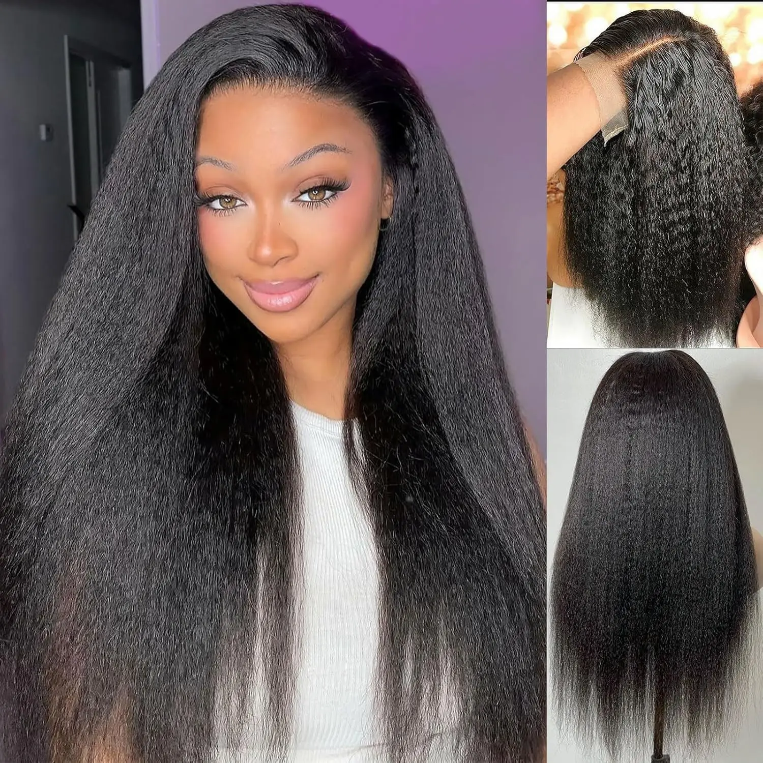 4x4 Yaki Straight Transparent Lace Front Wig Human Hair Pre Plucked for Women Malaysia 180% Density with Baby Hair Natural Color
4x4 Yaki Straight Transparent Lace Front Wig Human Hair Pre Plucked for Women Malaysia 180% Density with Baby Hair Natural Color