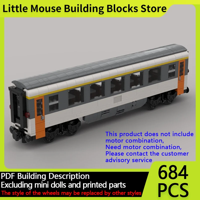 City Car Model MOC Building Bricks Corail First Class Passenger Car Modular Technology Gifts Holiday Assemble Children Toys Suit 
City Car Model MOC Building Bricks Corail First Class Passenger Car Modular Technology Gifts Holiday Assemble Children Toys Suit