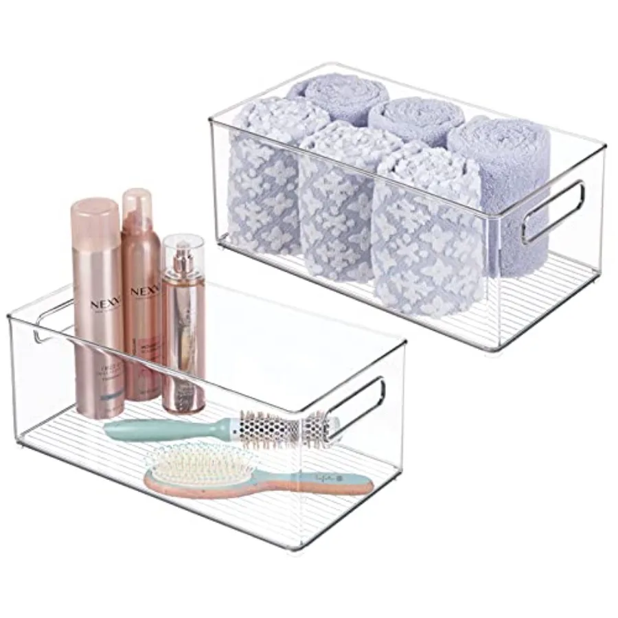 Deep Plastic Storage Organizer Container Bin Bath and Shower Organization for Cabinet Cupboard Shelves Counter or Closet - Hold
Deep Plastic Storage Organizer Container Bin Bath and Shower Organization for Cabinet Cupboard Shelves Counter or Closet - Hold