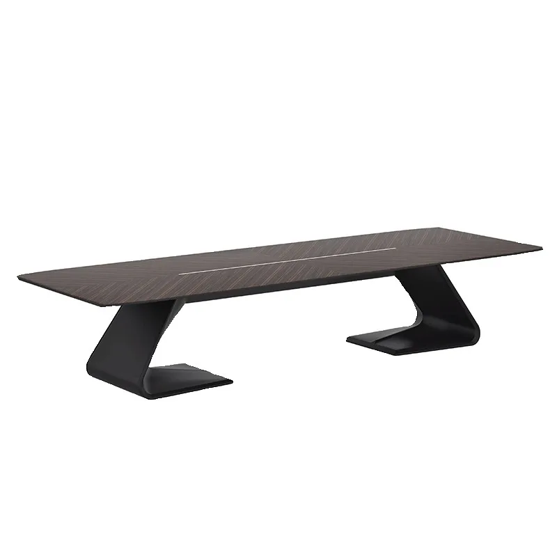 Ebony conference table Long table Modern simple training table Large conference room
Ebony conference table Long table Modern simple training table Large conference room