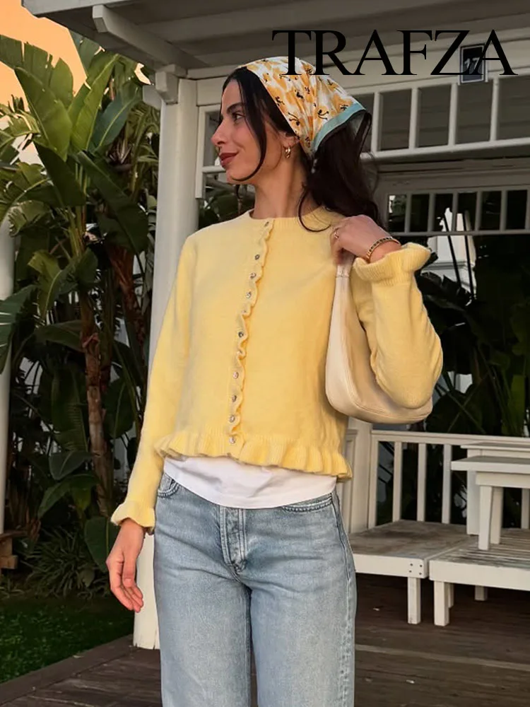 HH Women Elegant Casual Knitted Long Sleeve Cardigan Female Autumn Wrinkles Single Breasted Decorative Slim Sweater Top
HH Women Elegant Casual Knitted Long Sleeve Cardigan Female Autumn Wrinkles Single Breasted Decorative Slim Sweater Top