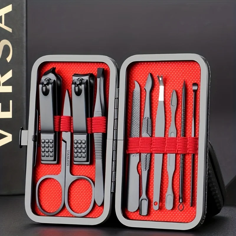 10pcs Nail Clippers Set Full Set, Black Nail Clippers Set, Ultra Sharp Sturdy Nail Clippers, Professional Nail Clippers
10pcs Nail Clippers Set Full Set, Black Nail Clippers Set, Ultra Sharp Sturdy Nail Clippers, Professional Nail Clippers