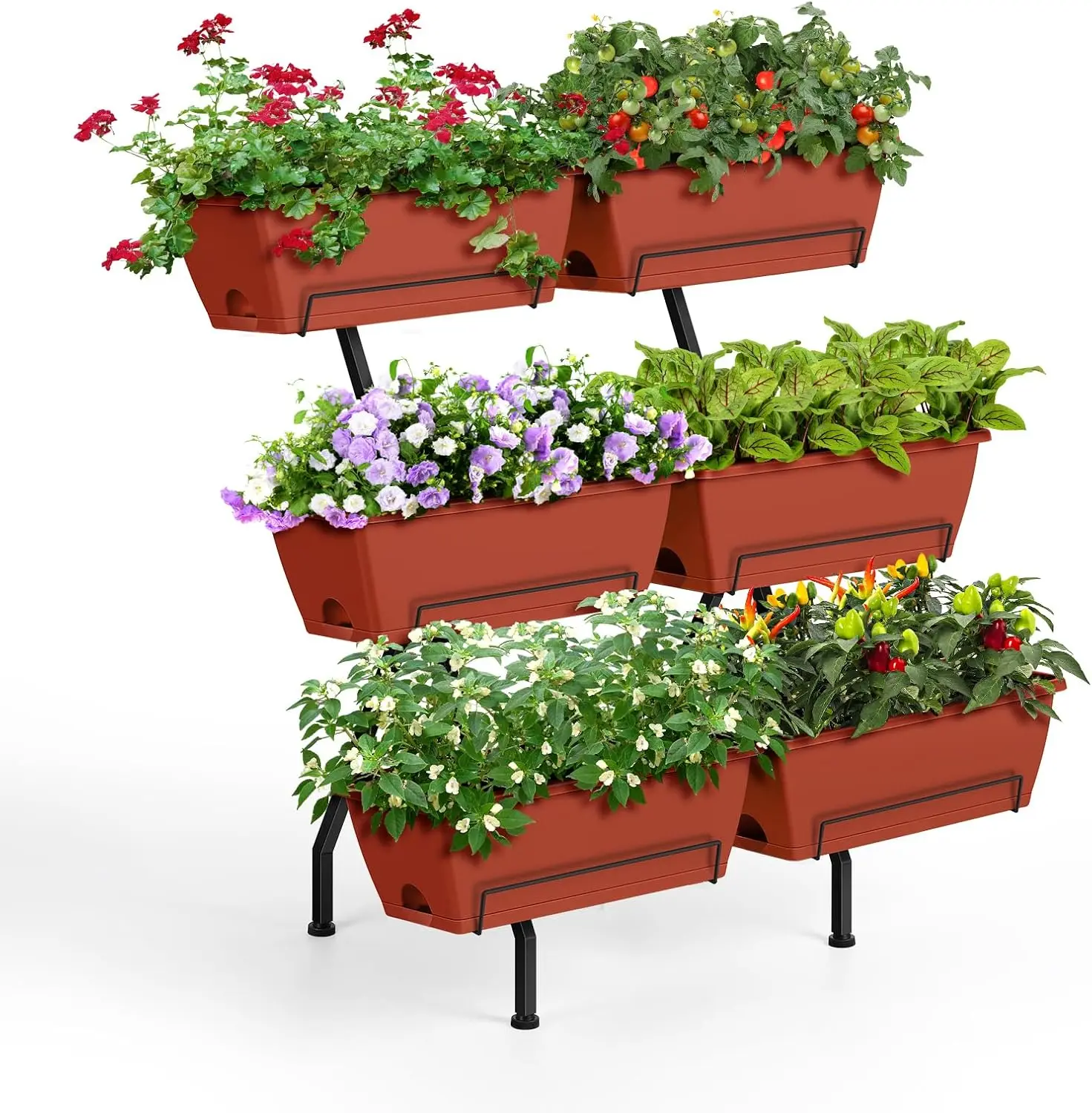Raised Garden Beds Vertical Garden Planters Indoor Outdoor Standing Raised Planter Box with Legs, Plastic Raised Bed Tie
Raised Garden Beds Vertical Garden Planters Indoor Outdoor Standing Raised Planter Box with Legs, Plastic Raised Bed Tie