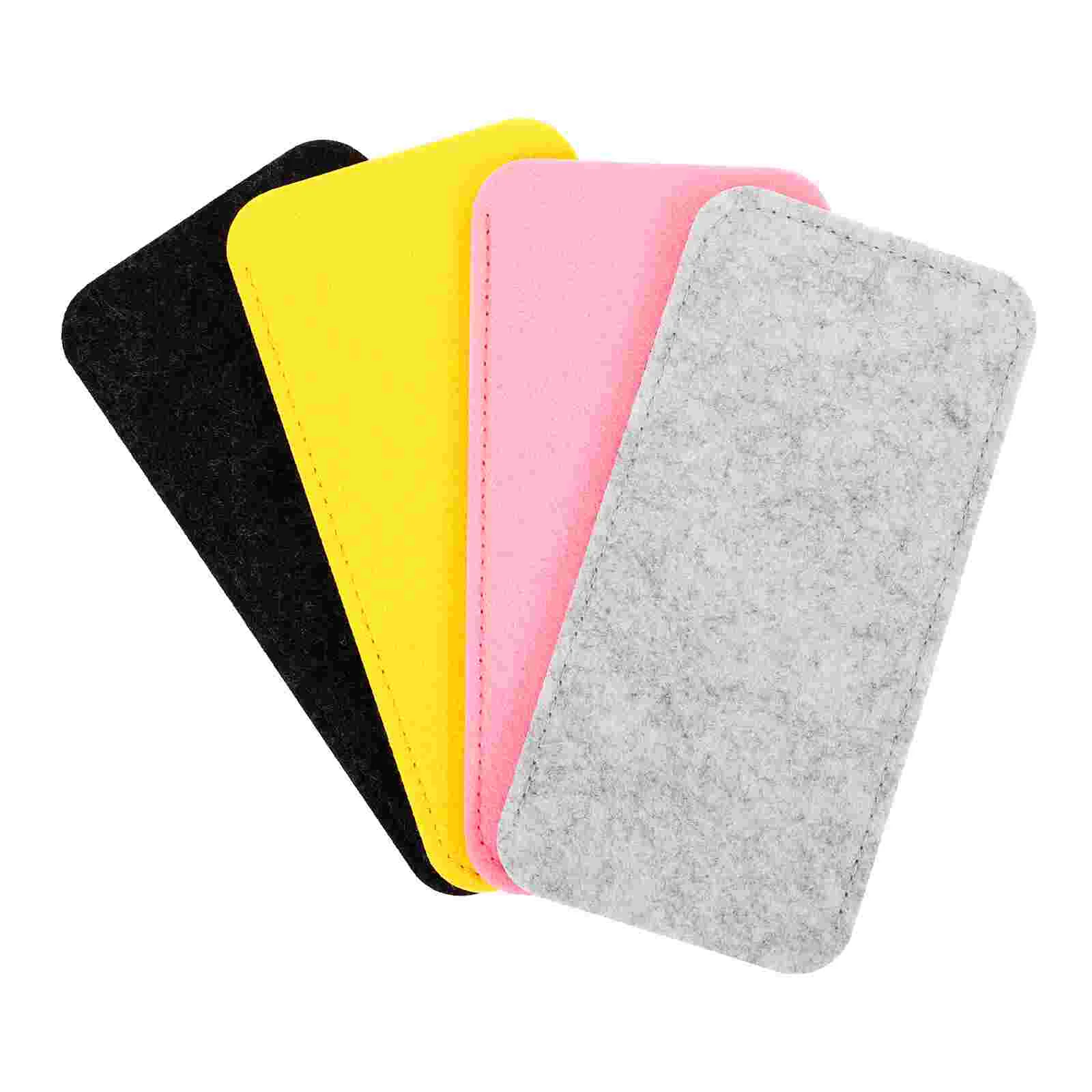 4 Pcs Felt Glasses Bag Sunglasses Case Travel Eyewear Holder Soft Pouch Gray Yellow Colors Scratch Proof Storage Solution
4 Pcs Felt Glasses Bag Sunglasses Case Travel Eyewear Holder Soft Pouch Gray Yellow Colors Scratch Proof Storage Solution