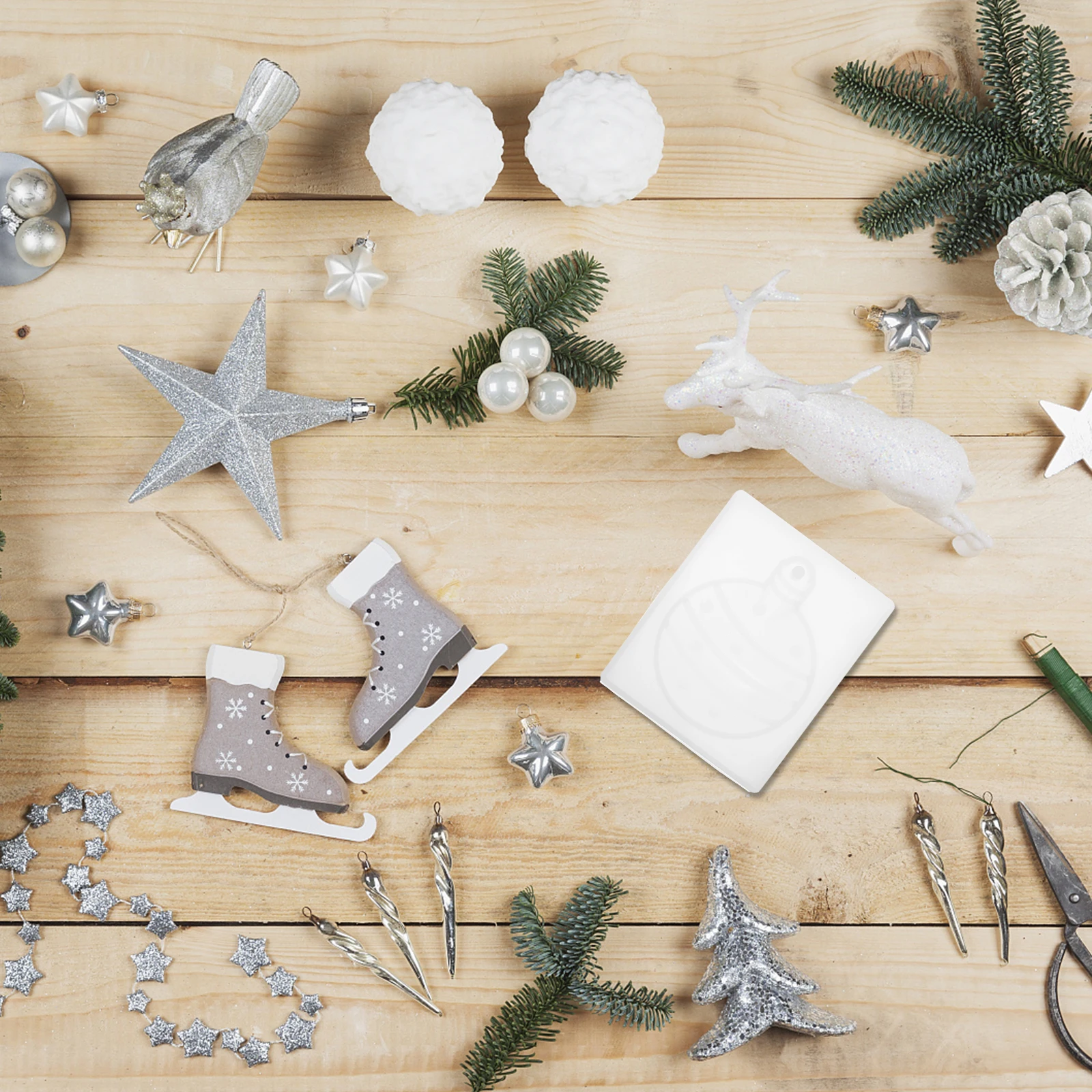 2Pcs Creative Epoxy Mold Christmas Ball Design Silicone Pendant Making DIY Crafts Jewelry Charms Keychain Non-Stick Handmade Tag
2Pcs Creative Epoxy Mold Christmas Ball Design Silicone Pendant Making DIY Crafts Jewelry Charms Keychain Non-Stick Handmade Tag