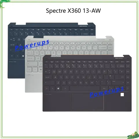 New Laptop US Backlight Keyboard With Palmrest/Upper Shell/Cover/Case For HP Spectre X360 13T-AW 13-AW 13-AW2042TU TPN-Q225