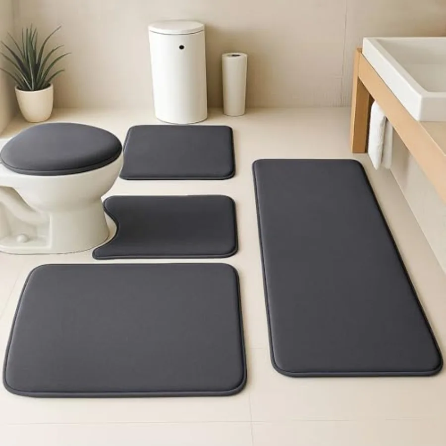 Memory Foam Bath Mat - Non Slip Cushioned Ultra Absorbent Bathroom Floor Rugs - Machine Washable Quick Dry Soft Shower Mat
Memory Foam Bath Mat - Non Slip Cushioned Ultra Absorbent Bathroom Floor Rugs - Machine Washable Quick Dry Soft Shower Mat