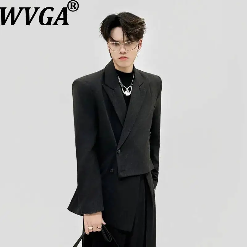 WVGA Spring Summer New Men's Asymmetrical Long Sleeve Blazer Trendy Irregular Niche Chic Casual Suit Pants Two Pieces Set W24580
WVGA Spring Summer New Men's Asymmetrical Long Sleeve Blazer Trendy Irregular Niche Chic Casual Suit Pants Two Pieces Set W24580
