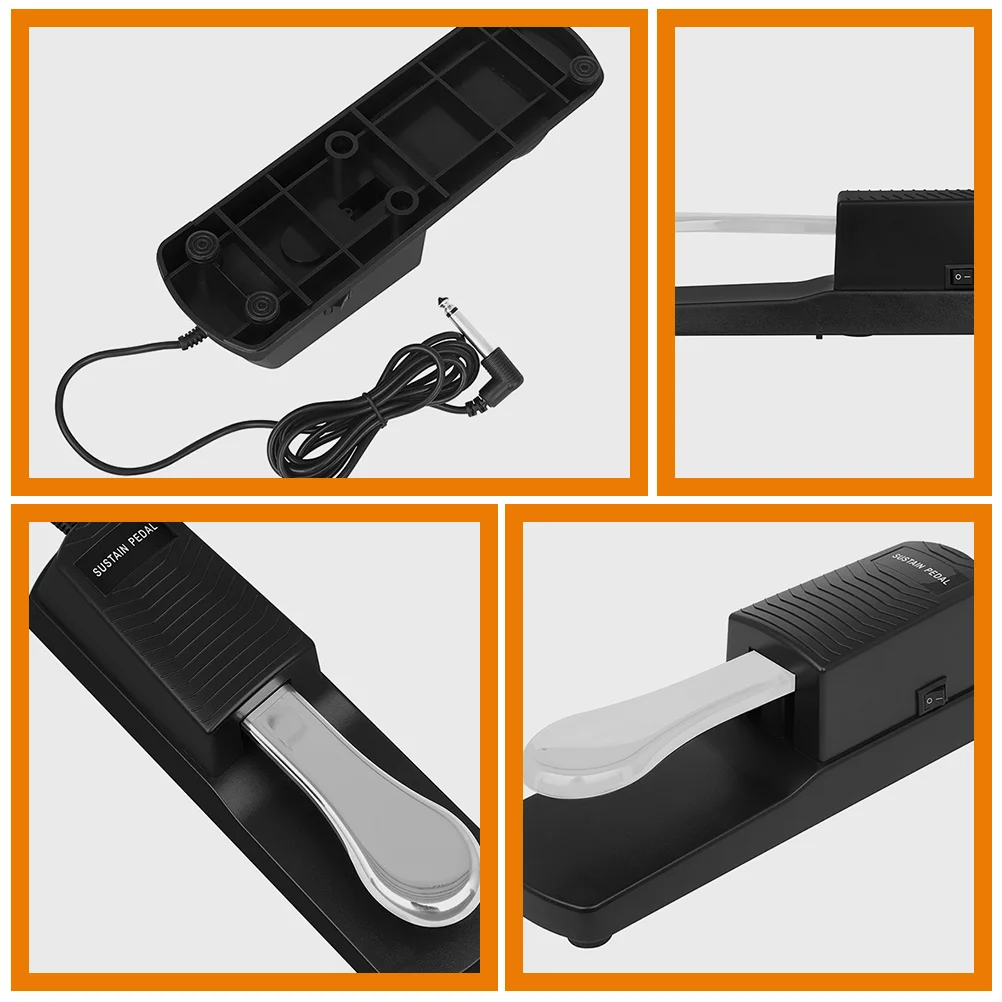 Sustain Pedal Musical Keyboard Piano Damper Foot Control Electronic Pedals for Electric
Sustain Pedal Musical Keyboard Piano Damper Foot Control Electronic Pedals for Electric
