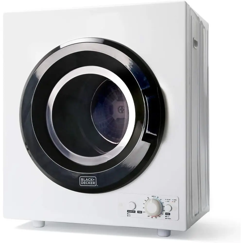 BLACK+DECKER BCED37 Compact Dryer or Stand Wall Outlet, Small, 4 es, Load Volume 13.2 lbs., White
BLACK+DECKER BCED37 Compact Dryer or Stand Wall Outlet, Small, 4 es, Load Volume 13.2 lbs., White