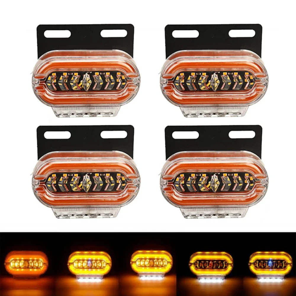 4pcs 29 LED 24V Flash Side Marker Signal Light External Warning Signal Indicator Lamp 3 Modes Truck Trailer Lorry Caravan Bus
4pcs 29 LED 24V Flash Side Marker Signal Light External Warning Signal Indicator Lamp 3 Modes Truck Trailer Lorry Caravan Bus