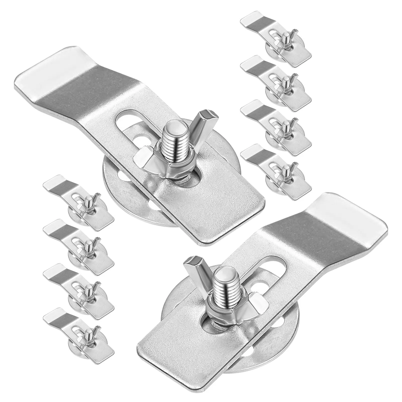 20Pcs Water Tank Clips Heavy-Duty Stainless Steel Undermount Sink Brackets Kitchen Bathroom Installation Clamps Support Hardware
20Pcs Water Tank Clips Heavy-Duty Stainless Steel Undermount Sink Brackets Kitchen Bathroom Installation Clamps Support Hardware