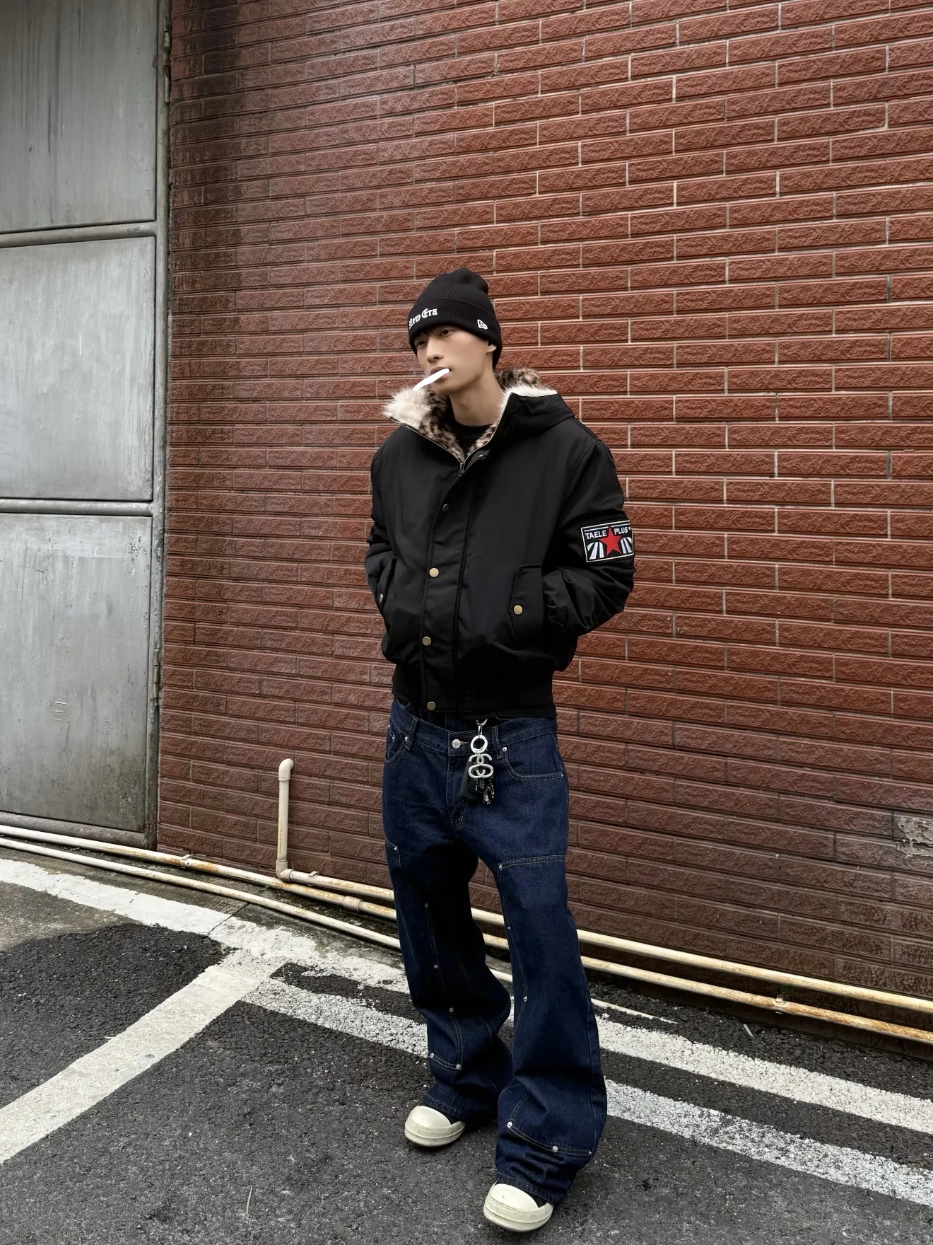 American Street Sle Leopard Print Hooded Thiened Cotton Jaet Men's Winter Warm Furry Cotton Coat Outerwear
American Street Sle Leopard Print Hooded Thiened Cotton Jaet Men's Winter Warm Furry Cotton Coat Outerwear