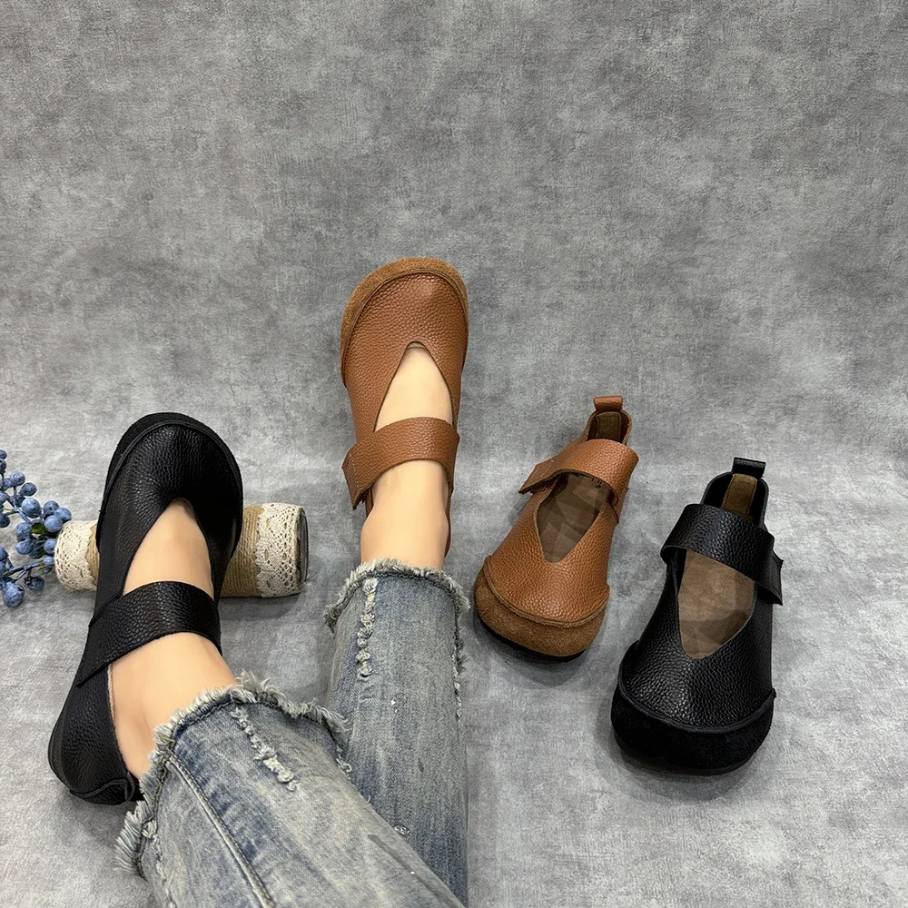 Birkuir Retro Mary Jane Women Shoes Hook Loop Round Head Shoes Spring Luxury Genuine Leather Elegant Soft Soles Casual Shoes
Birkuir Retro Mary Jane Women Shoes Hook Loop Round Head Shoes Spring Luxury Genuine Leather Elegant Soft Soles Casual Shoes