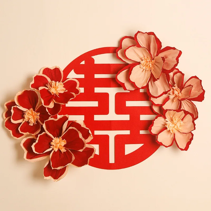 3pcs Set - Handcrafted Crepe Paper Flowers - Realistic Wall Backdrop Decor for Chinese Weddings, Birthdays, Baby Showers
3pcs Set - Handcrafted Crepe Paper Flowers - Realistic Wall Backdrop Decor for Chinese Weddings, Birthdays, Baby Showers