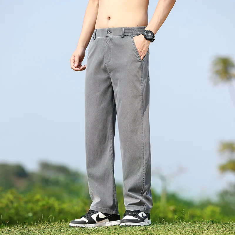 Trousers Straight Korean Fashion Men's Clothing Spring Autumn Solid Color Elastic Pockets High Waist Button Vintage Pants
Trousers Straight Korean Fashion Men's Clothing Spring Autumn Solid Color Elastic Pockets High Waist Button Vintage Pants