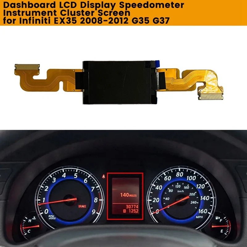 Car Dashboard LCD Display Screen For Infiniti EX35 2008-2012 G35 G37 Speedometer Instrument Cluster Stereo Screen Glass Parts
Car Dashboard LCD Display Screen For Infiniti EX35 2008-2012 G35 G37 Speedometer Instrument Cluster Stereo Screen Glass Parts