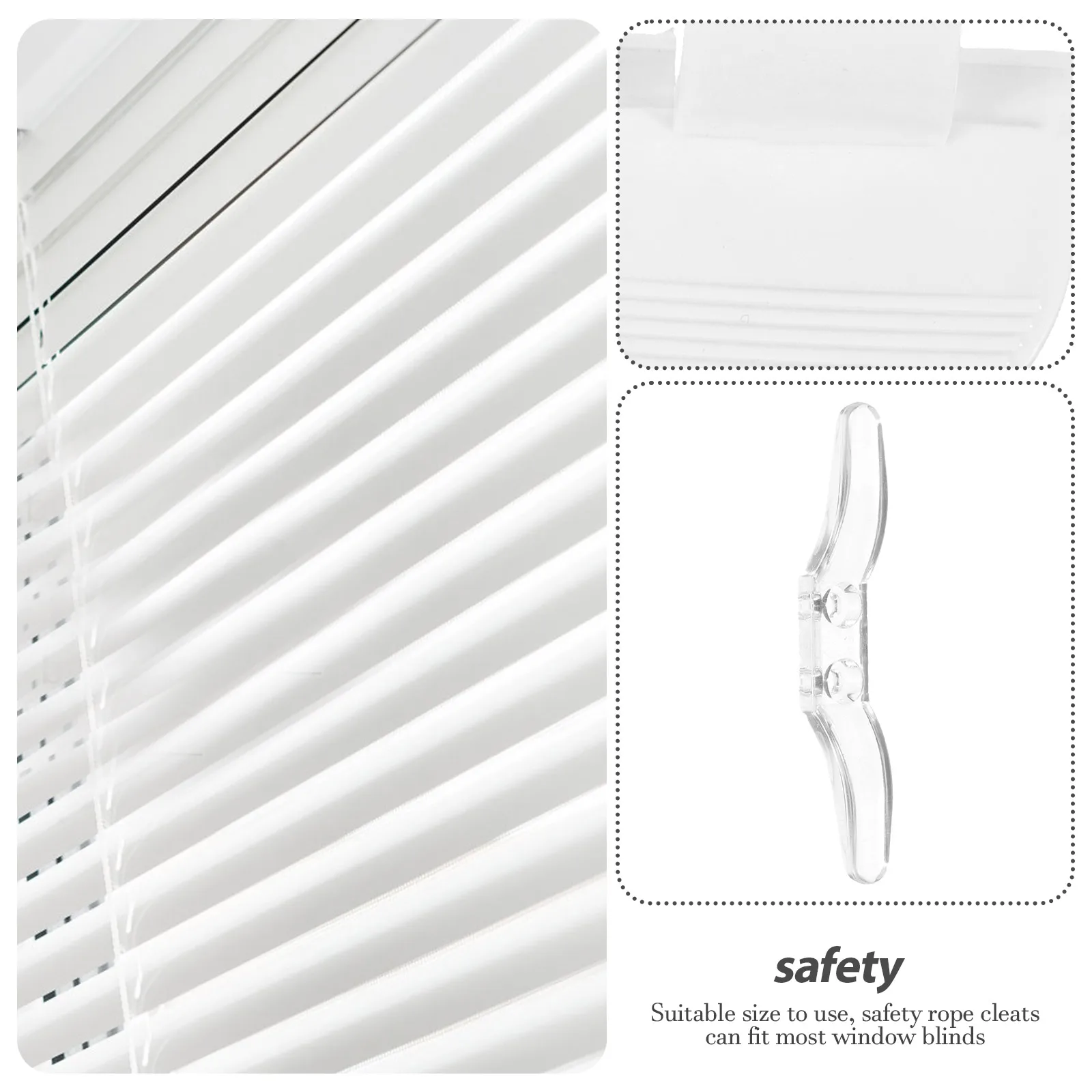4pcs Clear Transparent Cord Safety Cleats for Window Blinds Hooks Suitable Size Easy Installation Blend Decor Versatile
4pcs Clear Transparent Cord Safety Cleats for Window Blinds Hooks Suitable Size Easy Installation Blend Decor Versatile
