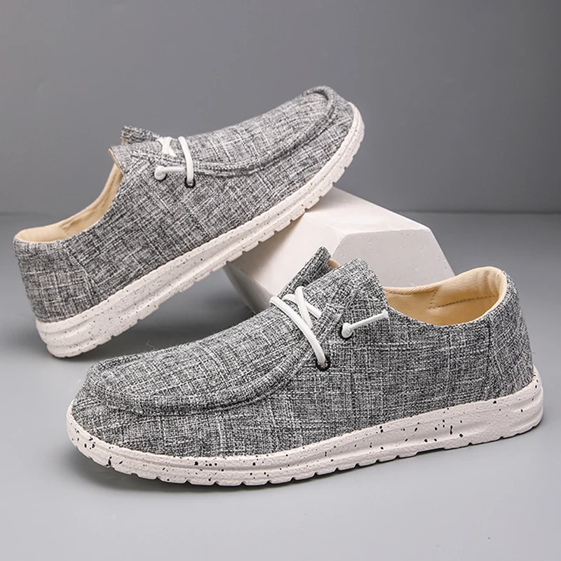 Men's Canvas Shoes 2026 Summer Mens Loafers Breathable Comfort Walking Shoes Male Vulcanized Shoes Driving Shoes Plus Size 39-48
Men's Canvas Shoes 2026 Summer Mens Loafers Breathable Comfort Walking Shoes Male Vulcanized Shoes Driving Shoes Plus Size 39-48