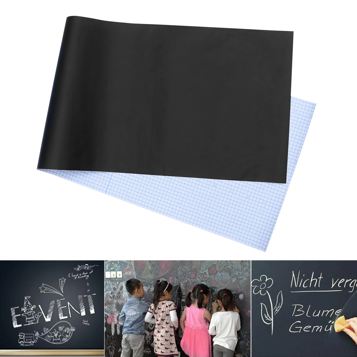 5Pcs Waterproof Chalkboard Decal Sheets Self Adhesive Blackboard Stickers for Classroom Home Office Use No Residue Removable
5Pcs Waterproof Chalkboard Decal Sheets Self Adhesive Blackboard Stickers for Classroom Home Office Use No Residue Removable