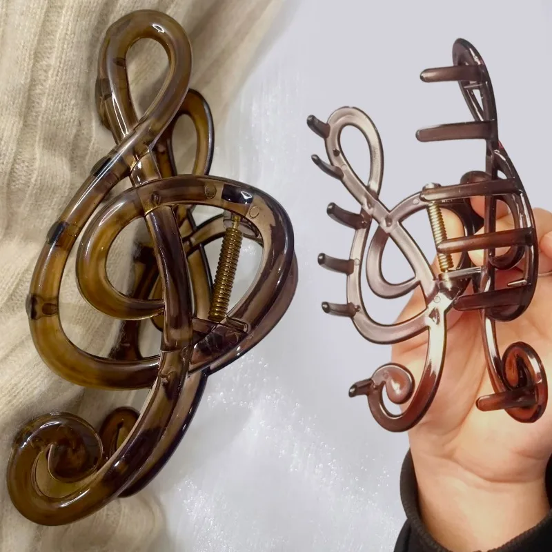 Ins Musical Note Hair Claw Large Shark Hairpin American Large Shark Hairpin Headwear Women Resin Tea Color Headwear Hair Clips
Ins Musical Note Hair Claw Large Shark Hairpin American Large Shark Hairpin Headwear Women Resin Tea Color Headwear Hair Clips