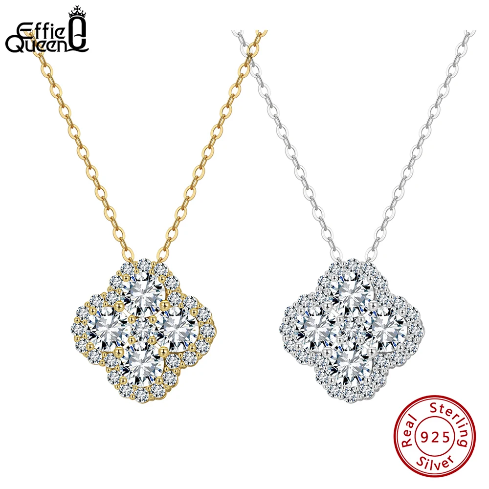 EFFIE QUEEN Sweet Flower Pendant Necklace for Women 925 Sterling Silver Zircon Shiny Choker Chain Accessories Jewelry Gift LZN28
EFFIE QUEEN Sweet Flower Pendant Necklace for Women 925 Sterling Silver Zircon Shiny Choker Chain Accessories Jewelry Gift LZN28