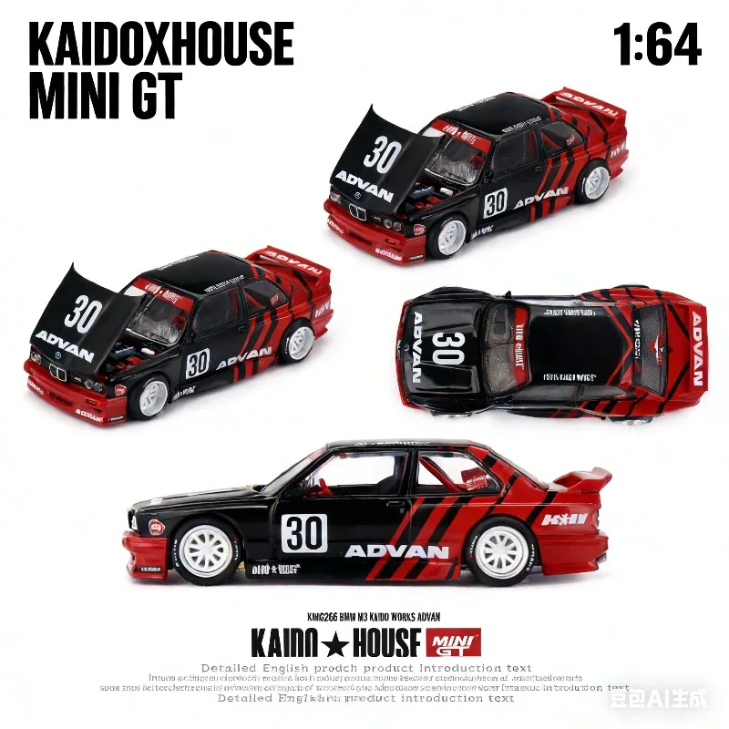Kaido House x MINI GT 1:64 BMW M3 E30 Kaido Works ADVAN #30 Diecast Model Car (Item# KHMG266)
Kaido House x MINI GT 1:64 BMW M3 E30 Kaido Works ADVAN #30 Diecast Model Car (Item# KHMG266)