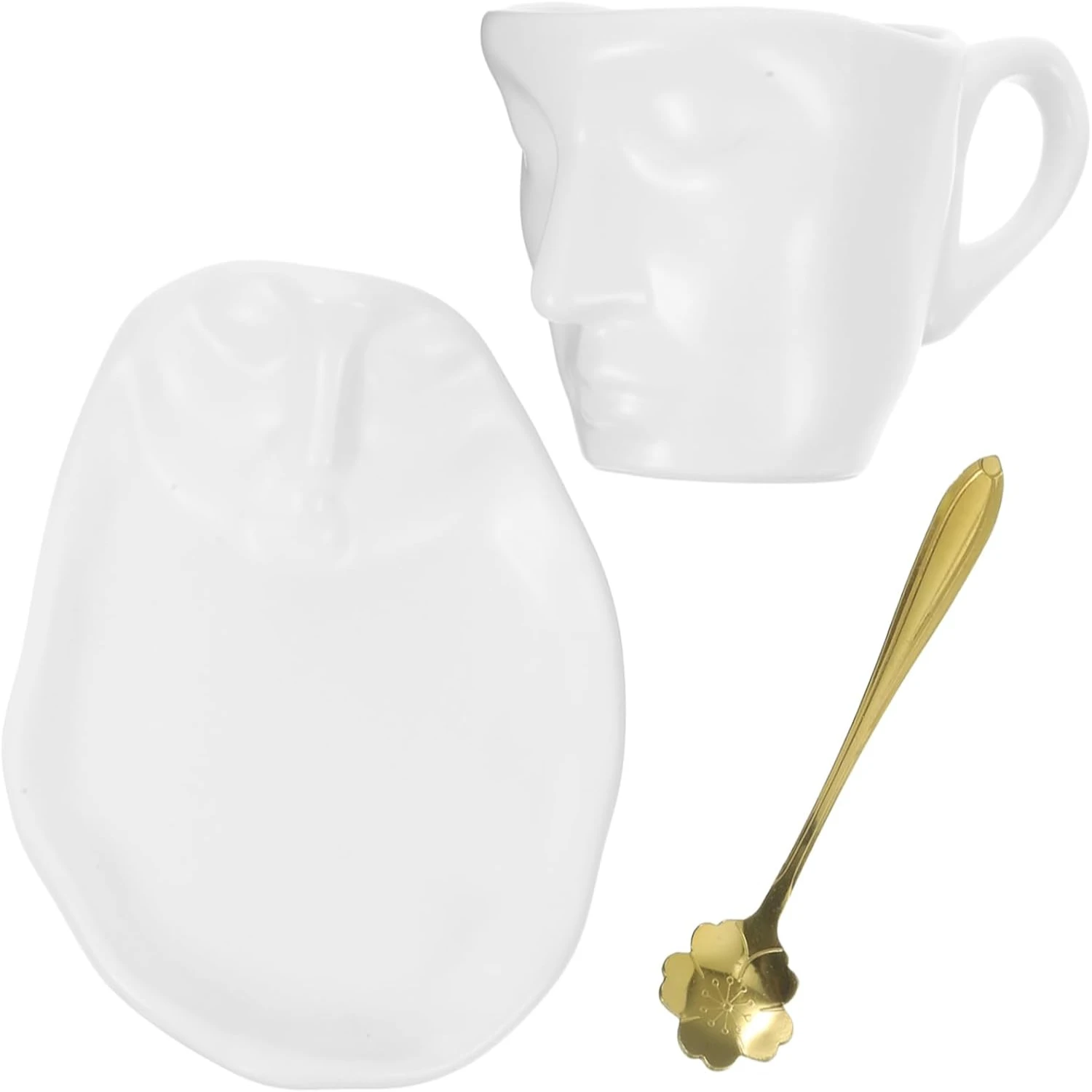 Creative Matte White Ceramic Cup and Saucer Set - Perfect Gift for Christmas! Elegant Espresso Cups and Saucers for Office or Ho
Creative Matte White Ceramic Cup and Saucer Set - Perfect Gift for Christmas! Elegant Espresso Cups and Saucers for Office or Ho