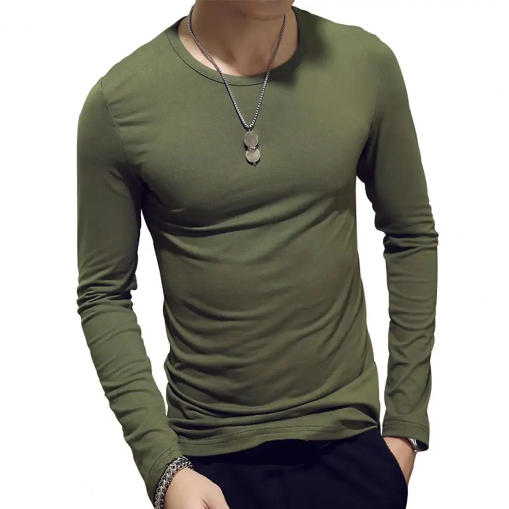 Men T-shirt Long Sleeve Solid Color Bottoming Shirts O-neck Pullover Tops Slim Fit Spring Autumn White Black Oversize Tees
Men T-shirt Long Sleeve Solid Color Bottoming Shirts O-neck Pullover Tops Slim Fit Spring Autumn White Black Oversize Tees