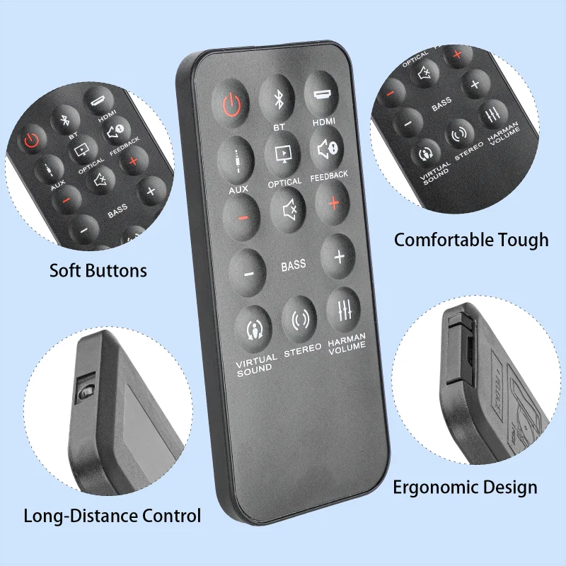 SB350 SB250 Remote Control Compatible With Cinema Soundbar STV250 STV350 SB250 SB350 Replacement Controller
SB350 SB250 Remote Control Compatible With Cinema Soundbar STV250 STV350 SB250 SB350 Replacement Controller