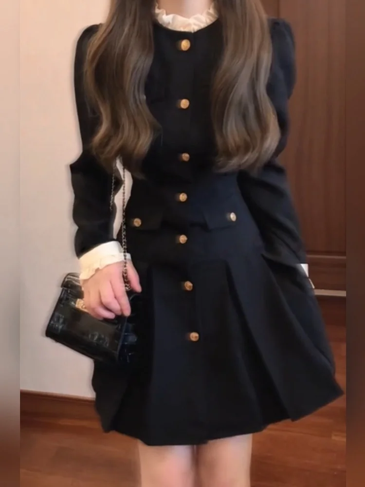 Syj Shuyijia Fatter Women's Small Fragrance Style Long Sleeve Dress Early Autumn Rich Girl Waist Cinching A-Line Skirt
Syj Shuyijia Fatter Women's Small Fragrance Style Long Sleeve Dress Early Autumn Rich Girl Waist Cinching A-Line Skirt